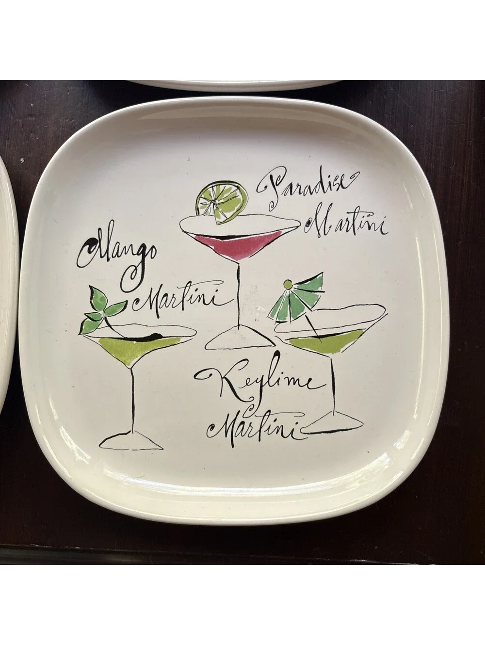 ROSANA MARTINI PLATE SET OF FOUR - ADORABLE 7.5”x 7.5”